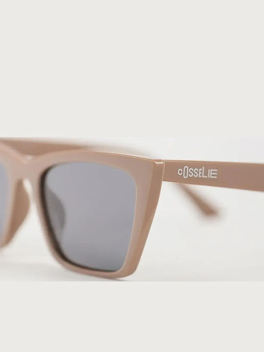 Cosselie Sarah Woman Sunglasses with Beige Frame and Beige Polarized Lens