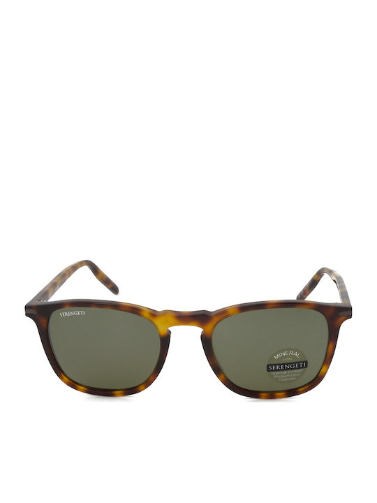 Serengeti Delio Unisex Γυαλιά Ηλίου με Καφέ Ταρταρούγα Κοκκάλινο Σκελετό και Καφέ Polarized Φακό SS021009