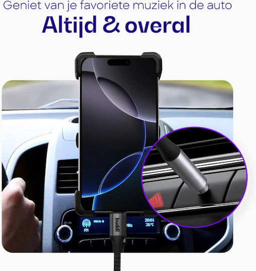 Buddi Flex 3.5mm to Lightning Cable Μαύρο 2m