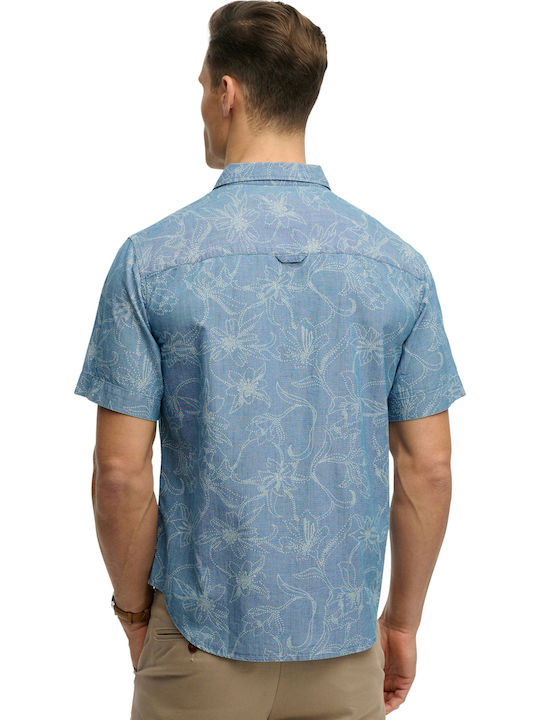 Loom Short Sleeve Shirt Floral Kbi/nouveau Navy Floral Dot