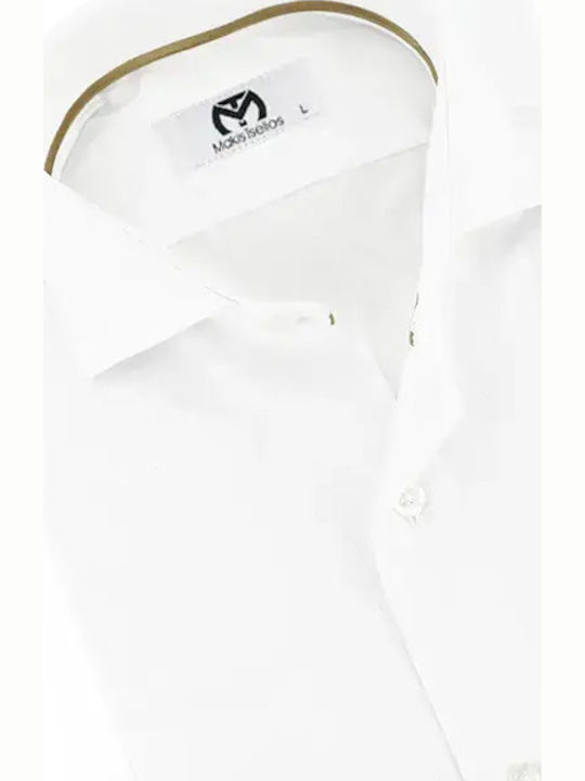Short Sleeve Shirt in Narrow Fit White