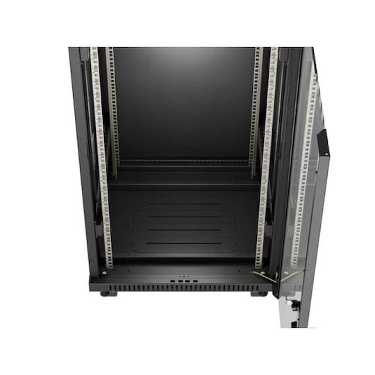 Lanberg Επιδαπέδια Καμπίνα Rack 19U Μαύρο FF01-6624-12BL