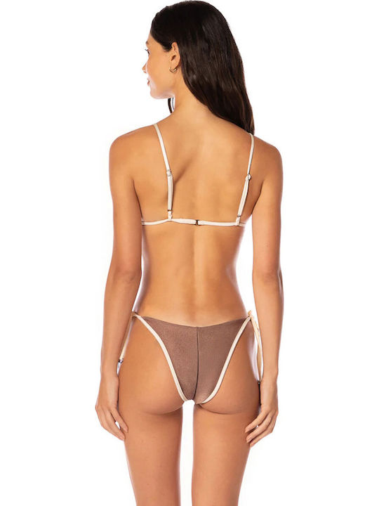 Mocha Pearl Set Bikini Τριγωνάκι Pearl