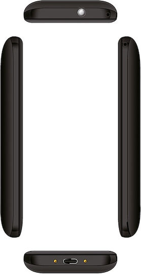 Kruger & Matz Simple 923 Dual SIM Κινητό με Μεγάλα Κουμπιά (Αγγλικό Μενού) Μαύρο