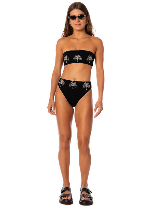 Set Bikini Ψηλόμεσο Μαύρο