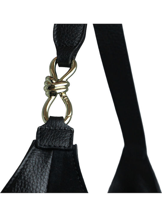 Leather Women's Shoulder Bag Black
