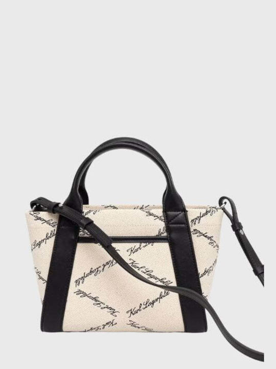 Fabric Women's Tote Handbag Black