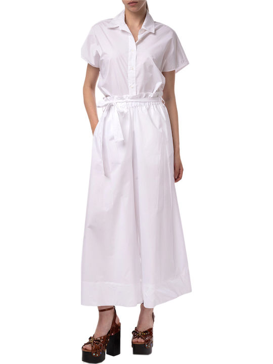 Women's Fabric Trousers White