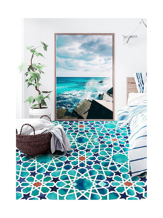 Tulup Χαλί Ορθογώνιο Τιρκουάζ 150x225cm