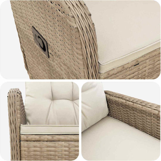Gartenstühle Beige und Creme