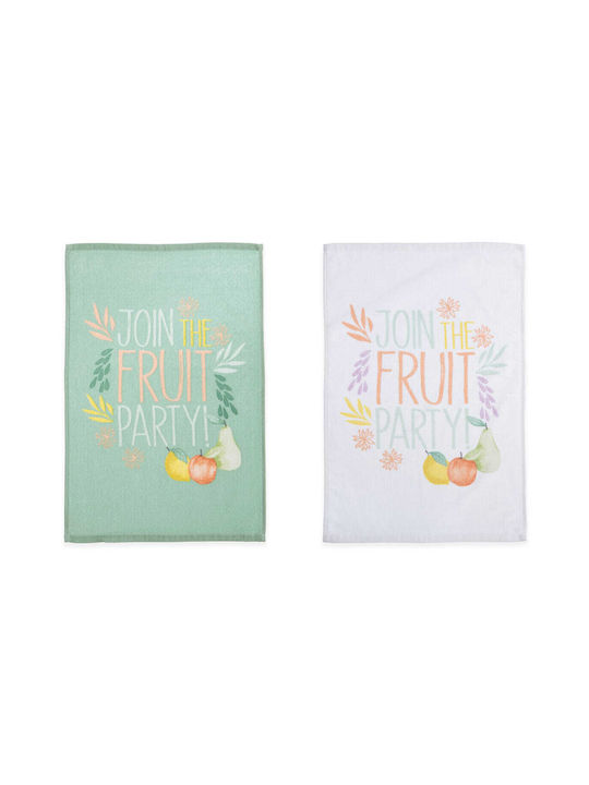 Nef-Nef Homeware Fruit Party Prosop de ceai din 100% Bumbac în Culoarea Verde 40x60cm Nef-Nef Homeware Fruit Party Prosop de ceai din 100% Bumbac în Culoarea Verde 40x60cm