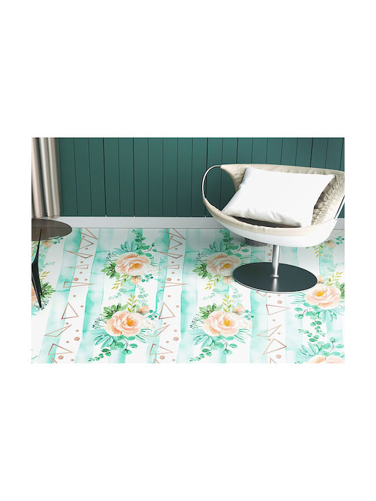 Tulup Правоъгълен Тюркоазен Килим 60x90см