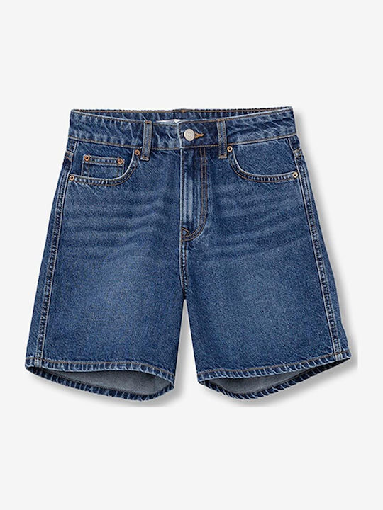 Lana Damen-Jeans-Shorts Mittelblau