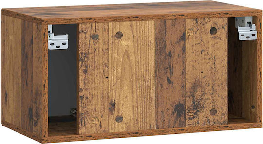 TV Stand Metal Aged Wood L59.5xW31xH30cm