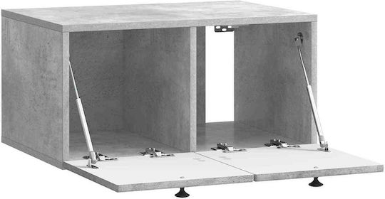 Έπιπλο Τηλεόρασης Μεταλλικό Γκρι Μ59.5xΠ41xΥ30cm