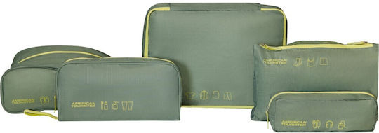 American Tourister Organizer Case Green 5 Pieces