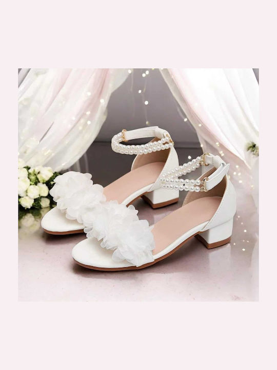 Kids' White Sandals