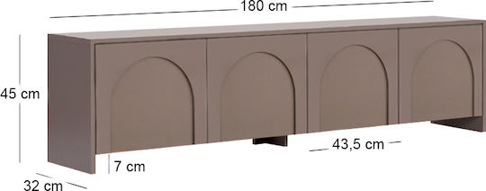 Έπιπλο Τηλεόρασης Aurelia Μόκα Μ180xΠ32xΥ45cm