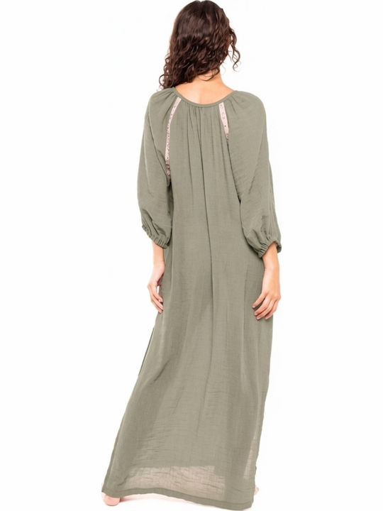 Pink Label Women's Beachwear Caftan Elephant Grey