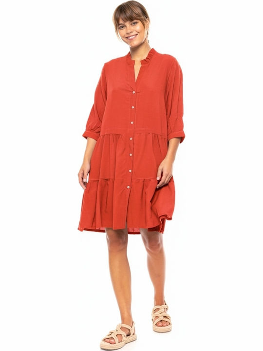Pink Label Women's Beachwear Caftan Red