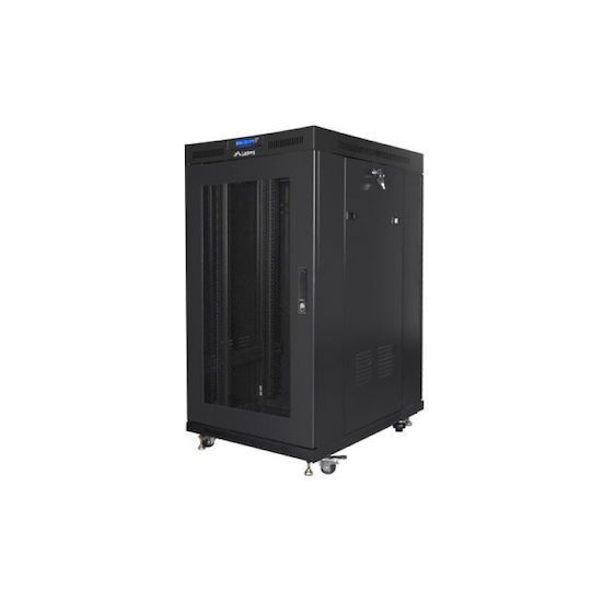 Lanberg Flat Pack Подова Рак Стойка 19U Черна FF01-8022-23BL
