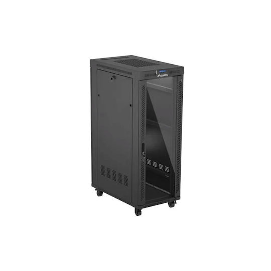 Lanberg Επιδαπέδια Καμπίνα Rack 19U Μαύρο