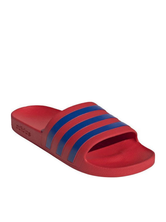 Adilette Aqua Men's Flip Flops Red