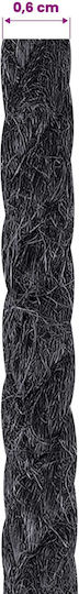 vidaXL Rope Jute 6 Black 100% Jute Tossa 42011604 Black
