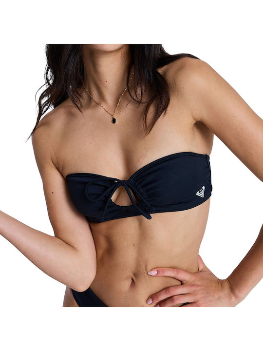 Essentials Strapless Bikinioberteil mit Polsterung Schwarz