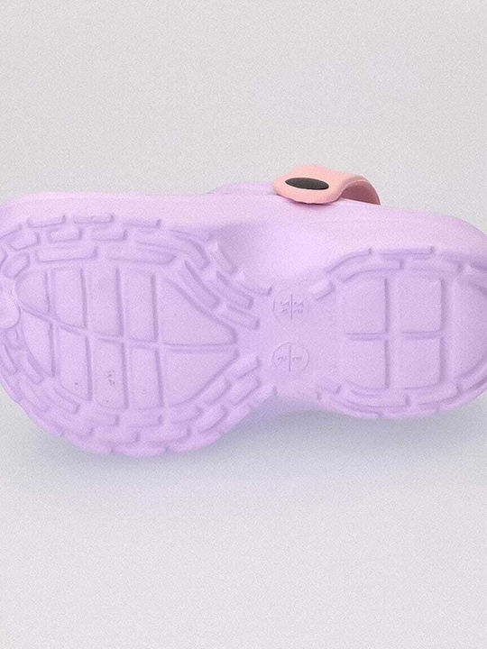 Hello Kitty Kids Anatomic Beach Clogs Purple
