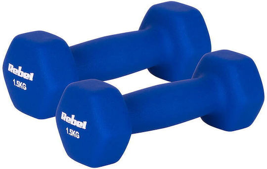Rebel Set Haltere Hexagonale din Neopren 2 x 1.5kg