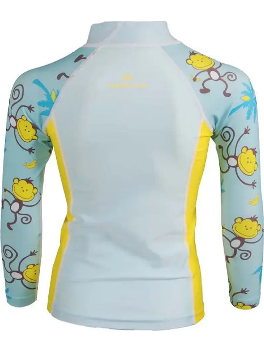 Vaquita Costum de Baie pentru Copii Rashguard cu Mâneci Lungi Albastru Deschis Vaquita Costum de Baie pentru Copii Rashguard cu Mâneci Lungi Albastru Deschis