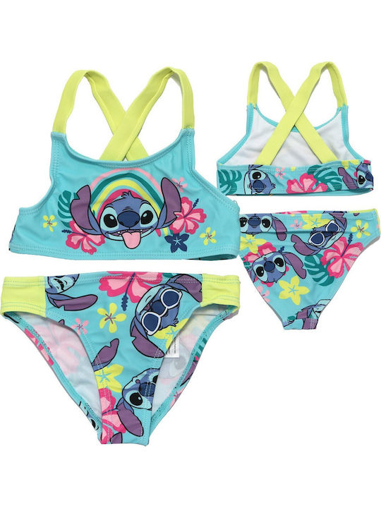 Disney Stitch Παιδικό Μαγιό Μπικίνι Τιρκουάζ