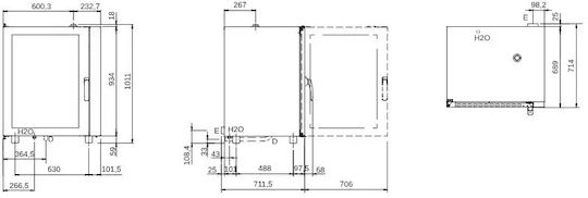 Karamco Ηλεκτρικός Φούρνος 11.5kW GEU1011