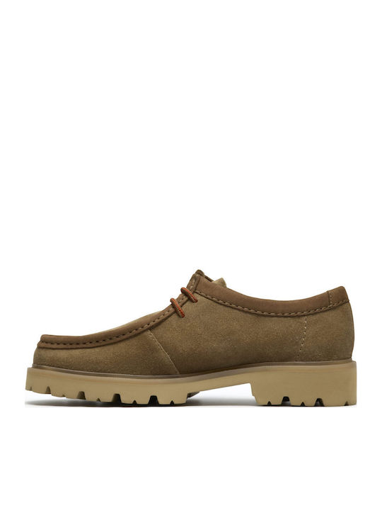 Seam Wildleder Herren Bootsschuhe in Beigem Farbton