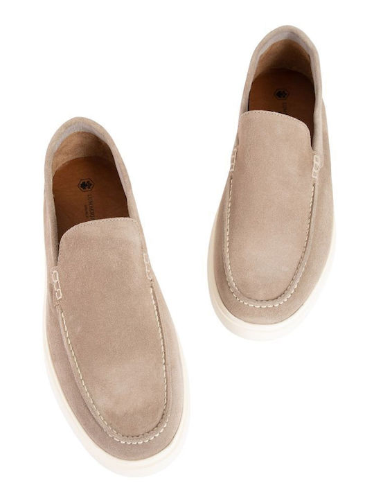 Main Suede Ανδρικά Loafers σε Μπεζ Χρώμα