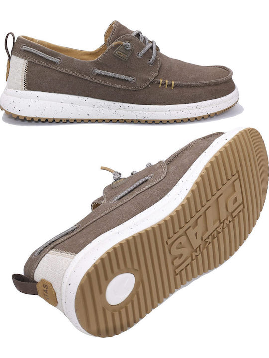 Leather Men's Boat Shoes In Brown Colour Relaxed Fit