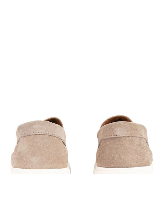 Main Suede Ανδρικά Loafers σε Μπεζ Χρώμα