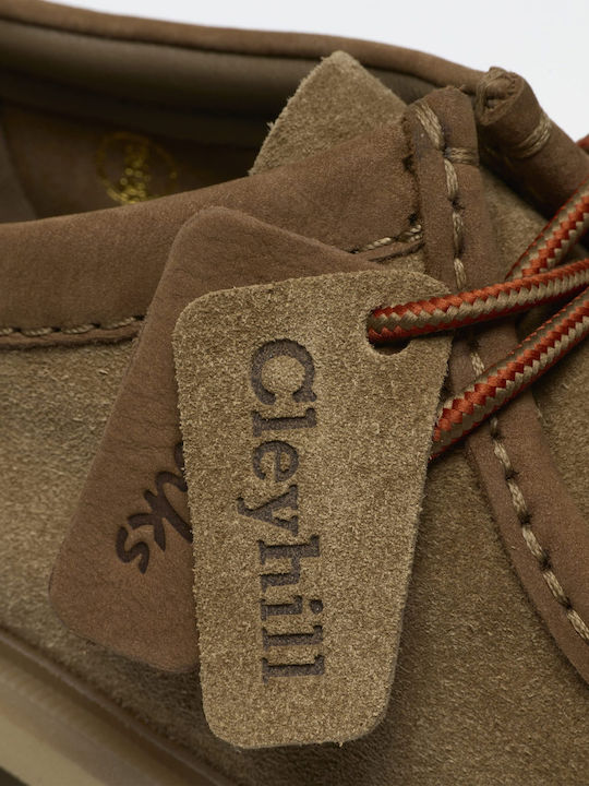 Seam Wildleder Herren Bootsschuhe in Beigem Farbton