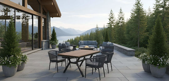 Garten- und Outdoor-Möbelsets Speisesaal Regalia 5 Stück Regalia mit Kissen