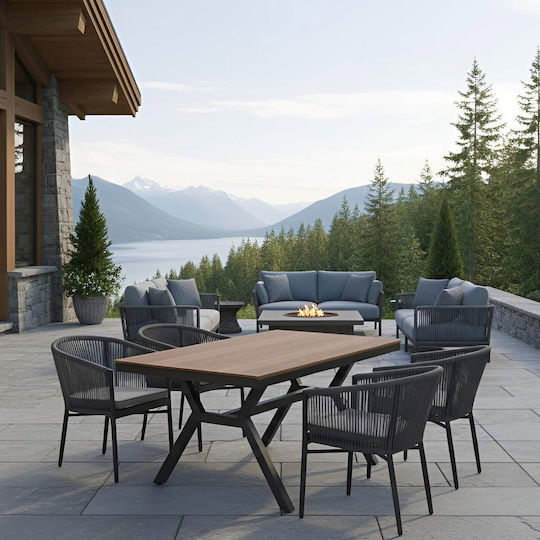 Garten- und Outdoor-Möbelsets Speisesaal Regalia 5 Stück Regalia mit Kissen