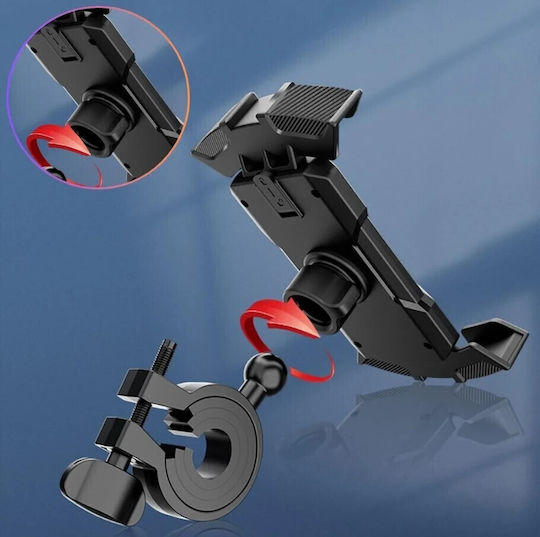Earldom Eh275 Bicycle And Motorcycle Mobile Phone Holder 360° Automatic Lock Universal Phone Holder Scooter
