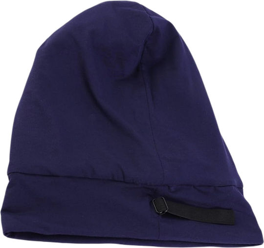 Beanie Γυναικείος Σκούφος με Πλεξούδες σε Μπλε χρώμα