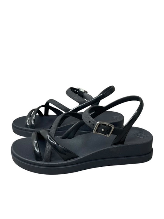 Women's Flat Sandals Flatforms Black