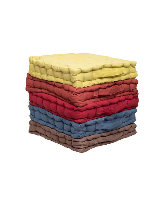Viopros Floor Pillow From 100% Cotton 15 Red 40x40cm