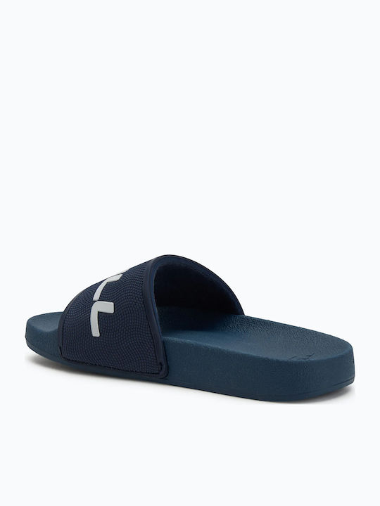 Kids' Flip Flops Slides Blue Profile