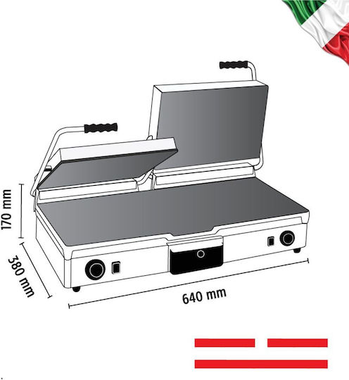 Alfa Frost Gewerbliche Sandwichmaker mit Keramik Oberfläche