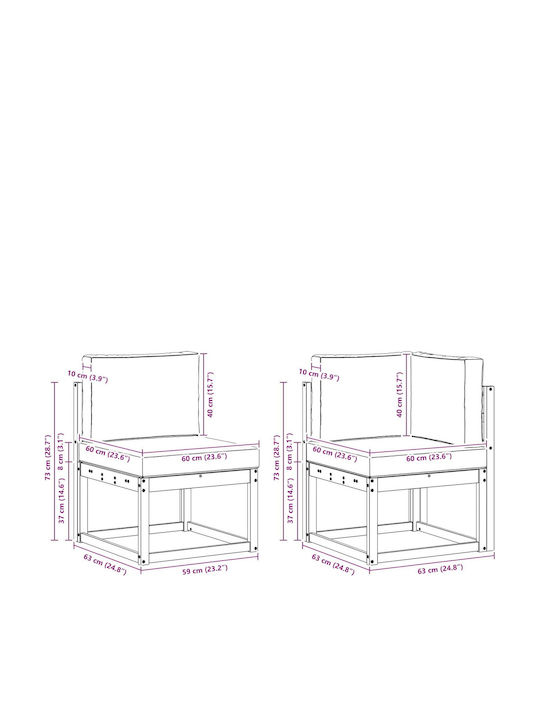 Canapea De Colț Pentru Exterior Din Plastic Cu Perne 304x126.5x73cm