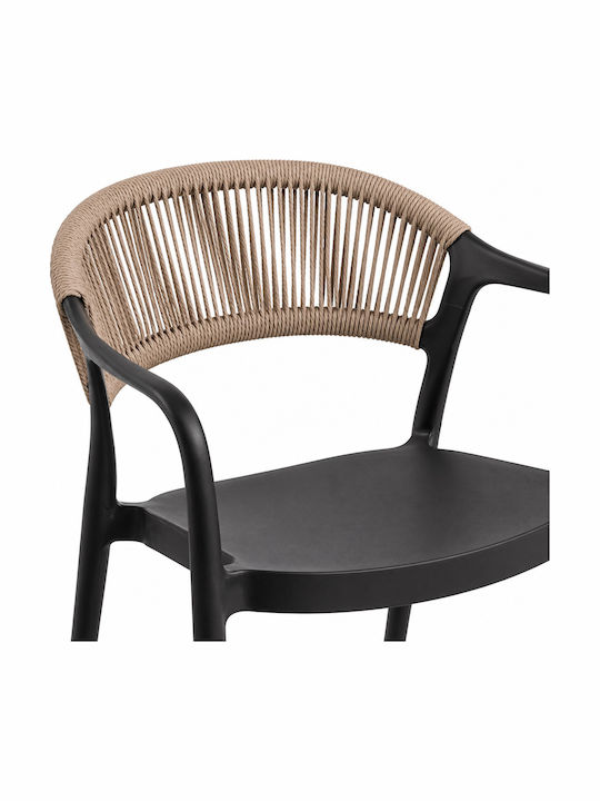 Gartenstühle Polypropylen Clelia Beige 54x55.5x77cm