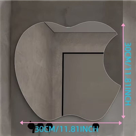 SteweHome STE-009283-P9283 Καθρέπτης Ασύμμετρος Ασημί 30x30cm SteweHome STE-009283-P9283 Καθρέπτης Ασύμμετρος Ασημί 30x30cm